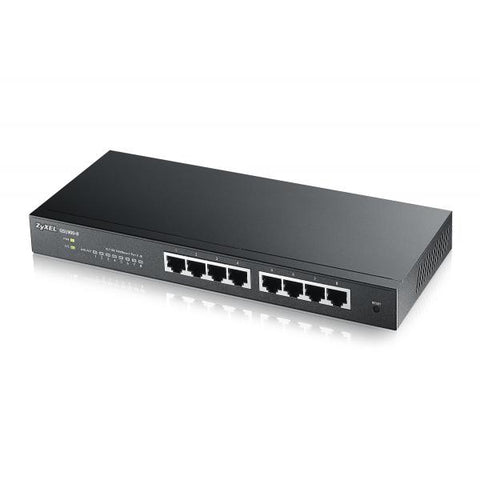 ZYXEL ZYXGS-1900-8 SWITCH 8 PORTE LAN RJ-45 10/100/1000 BLACK GARANZIA ITALIA