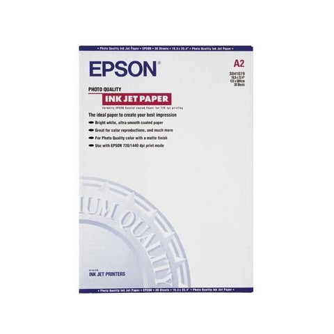 EPSON C13S041079 PHOTO QUALITY INK JET PAPER A2 102 g/mq 30 FOGLI