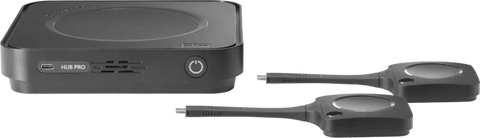 Barco ClickShare HUB PRO, inkl. 2x USB-C Button, MTR, 2x HDMI 2.0 Out (UHD/4K@60Hz, 5K@30Hz), 4x USB-C, 2x USB-A, 1x USB-C PD, LAN und WLAN (2,4/5GHz/6GHz), Airplay, GoogleCast, Miracast, ClickShare-