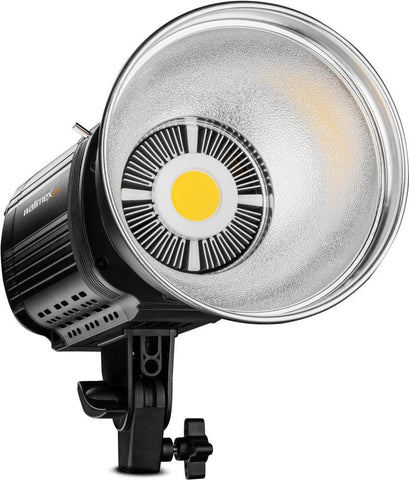 Walimex pro Niova 100 Plus Daylight dimmbare LED Videoleuchte mit Bowens-Reflektor & Soft Diffusor I Studiolicht mit COB LED-Technologie I 5600 K, CRI=93 I Leuchtstrke verstellbar von 10-100% (10222