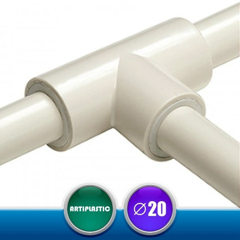 2005DR Derivazione a T per Tubi Rigidi Scarico Condensa - Diametro 20 mm