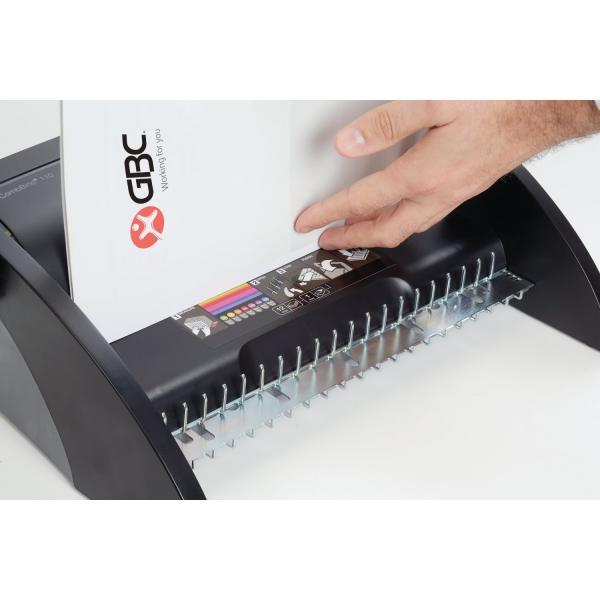 GBC COMBBIND 110 RILEGATRICE DORSI PLASTICI A3 E A4 MANUALE MAX 195 FOGLI COL. NERO