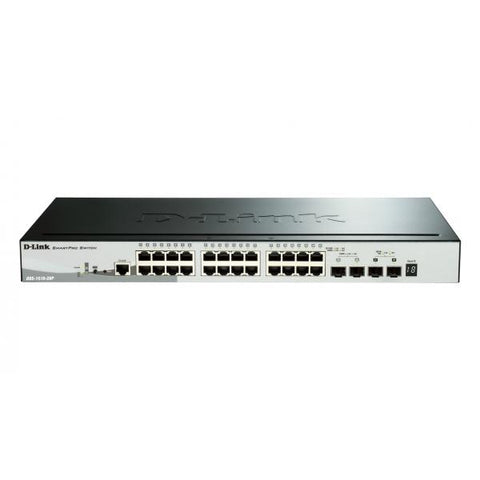 D-LINK DGS-1510-28P SWITCH DI RETE 24 PORTE RJ45 GIGABIT ETHERNET (10/100/1000) 2 PORTE SFP 2 PORTE SFP+ GARANZIA ITALIA