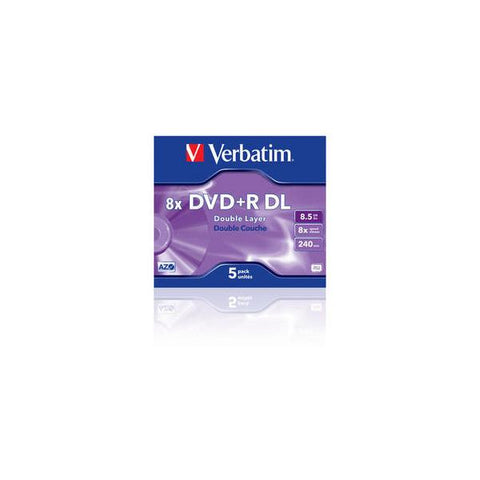 VERBATIM DVD+R DOUBLE LAYER 8.5GB 8X CF.5 XX 43541/5