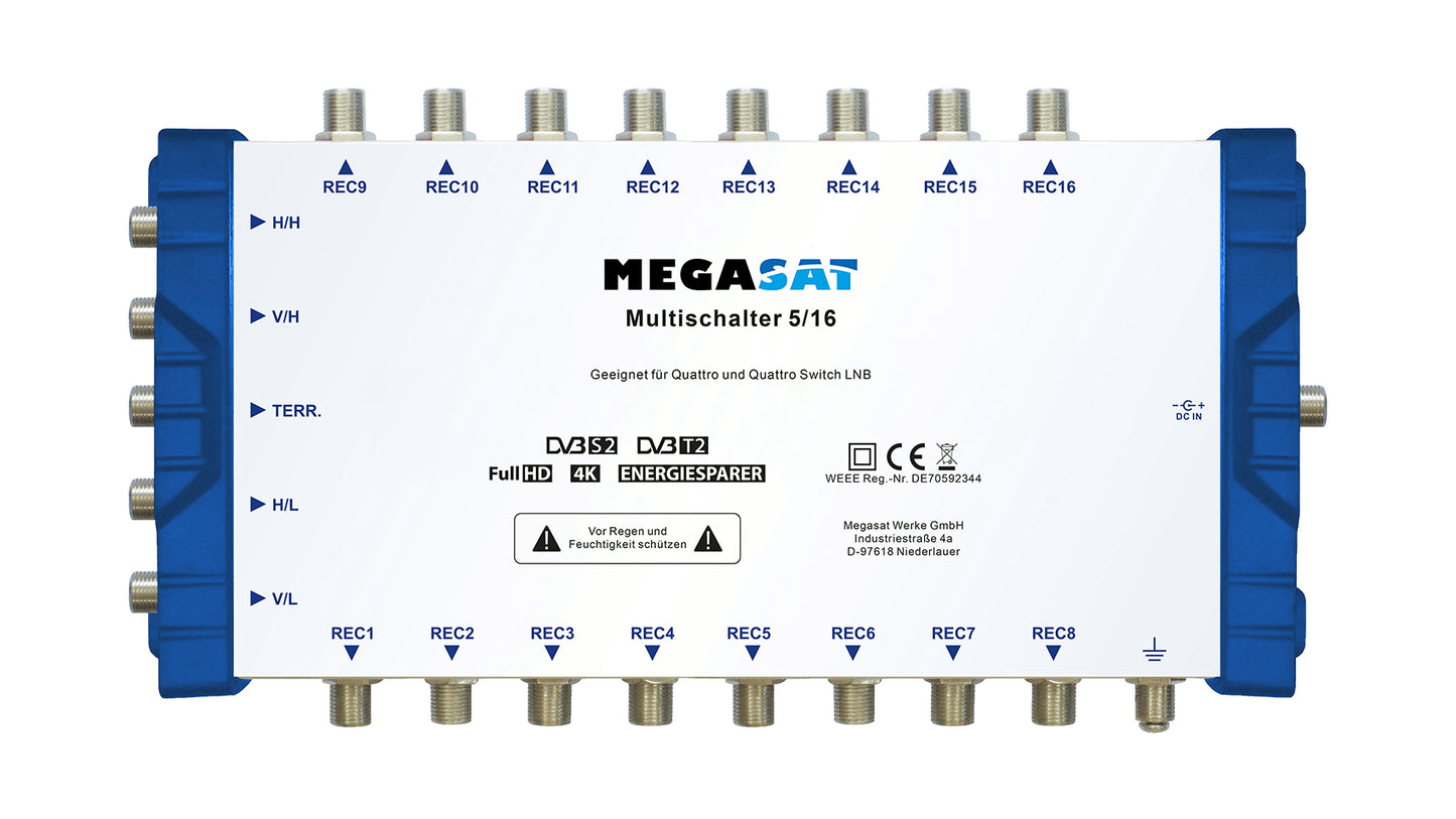 Megasat 5/16 multinterruttore satellitare 6 ingressi 16 uscite