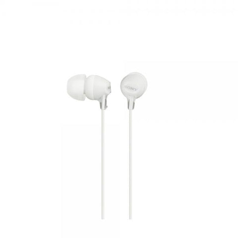 SONY MDR-EX15AP CUFFIE INTRAURICOLARI CON MICROFONO LUNGHEZZA CAVO 120CM BIANCO GARANZIA ITALIA