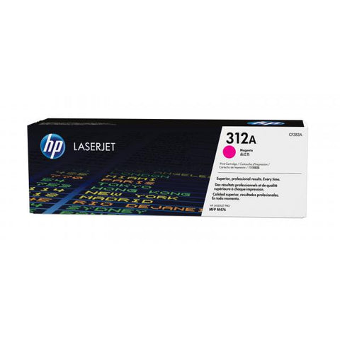 TONER HP 312A MAGENTA POR COLOR LASERJET PRO M476NW-MFP M476DN-MFP M476DW GARANZIA ITALIA (CF383A)