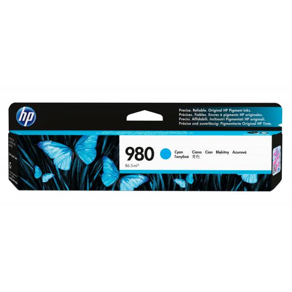 HP 980 CARTUCCIA CIANO PER OFFICEJET ENTERPRISE X555DN-X555XH-X585-MFP X585F-MFP X585Z GARANZIA ITALIA (D8J07A)
