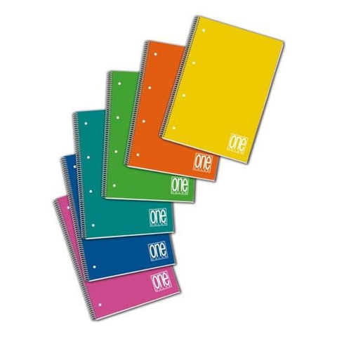BLASETTI ONE COLOR QUADERNO A5 80 GR RIGHE 1R CON FORI COPERTINA IN PPL 80 FOGLI CONF 6 Pz.
