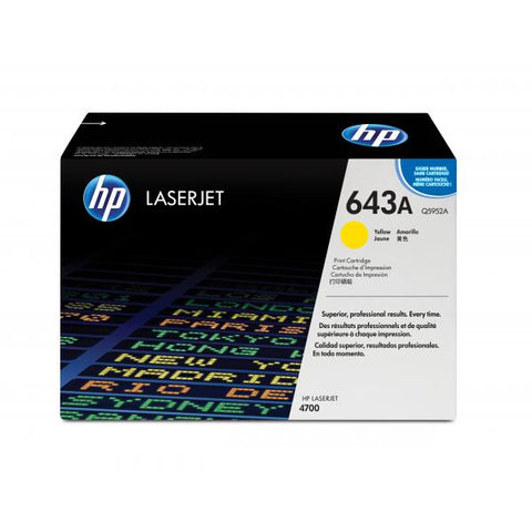 HP 643A TONER GIALLO PER HP Color LaserJet 4700 10.000 PAGINE