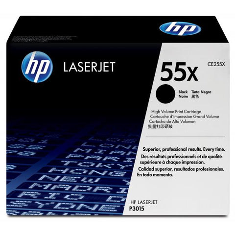 HP 55X TONER NERO PER LASERJET P3015D-P3015DN-P3015X-M525DN MFP-M525F MFP-M525C-PRO M521DN-PRO M521DW-P3015 GARANZIA ITALIA (CE255X)