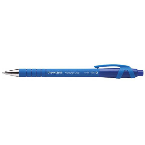 PAPERMATE FLEXGRIP ULTRA PENNA A SFERA INCHIOSTRO BLU PUNTA MEDIA CONF. 12 Pz.