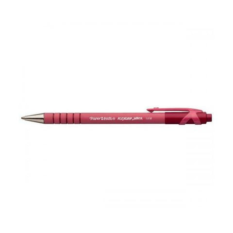 PAPERMATE FLEXGRIP ULTRA PENNA A SFERA INCHIOSTRO ROSSO PUNTA MEDIA CONF 12 Pz.