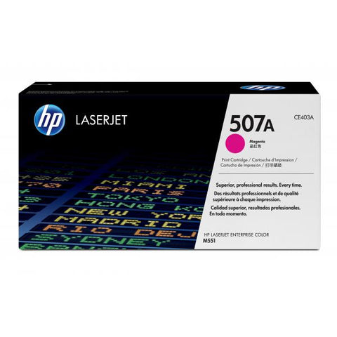 HP 507A TONER MAGENTA PER STAMPANTI LASERJET GARANZIA ITALIA (CE403A)
