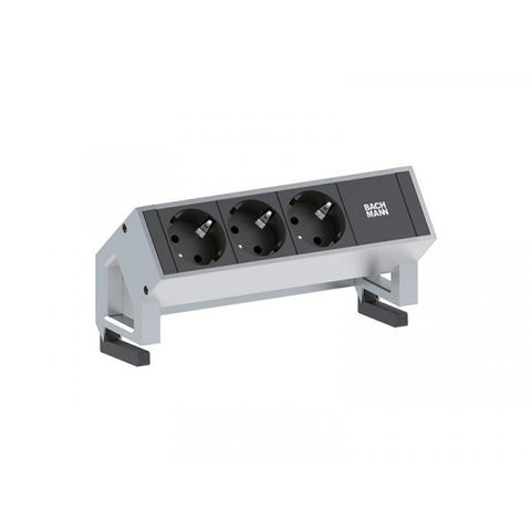 Bachmann 902.4048 prolunghe e multiple Interno 3 presa(e) AC Nero, Grigio
