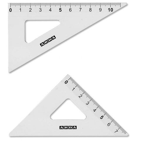 ARDA PROFIL COPPIA SQUADRE IN ALLUMINIO DA 45 E 60 12 CM