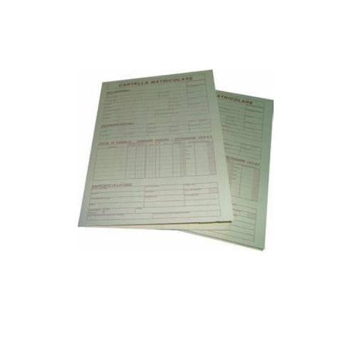 EDIPRO SCHEDARIO CARTELLA MATRICOLARE 170X240 mm CONF 100 Pz.