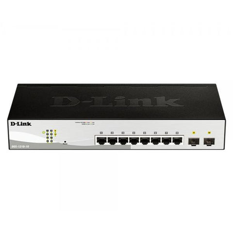 D-LINK DGS-1210-10 SWITCH 10 PORTE LAN RJ-45 10/100/1000 2 PORTE UPLINK SFP COLORE NERO GARANZIA ITALIA