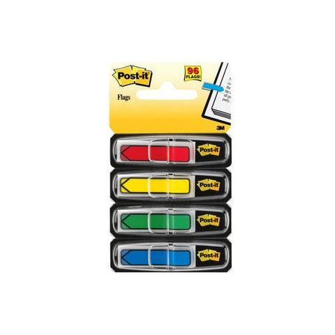3M POST-IT INDEX MINISET FRECCIA SEGNAPAGINA 12MMx43.6MM COLORI ASSORTITI CONF. 96 Pz.