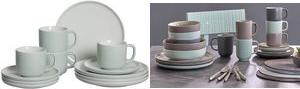 Ritzenhoff & Breker Kaffeeservice JASPER, mint, 12-teilig aus Steinzeug, Innen- und Oberseiten mit Glanzlasur - 1 Stck (401622)