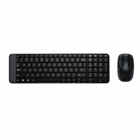 Tastiera e Mouse Logitech Wireless Combo MK220 Nero QWERTY Qwerty US ***
