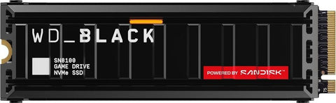 WD Black SN8100 NVMe SSD 2TB M.2 2280 W/Heatsink POWERED BY SANDISK (WDS200T1XHM-00CMT0)