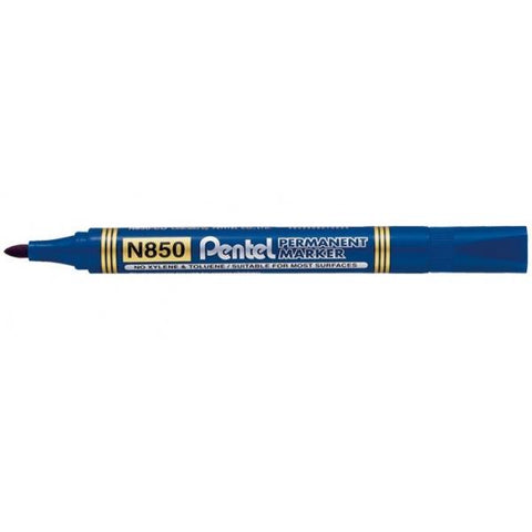 PENTEL N850 MARCATORE PERMANENTE PUNTA CONICA 4.5 mm BLU CONF 12 Pz.