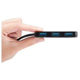 TRANSCEND HUB2 HUB 4 x USB 3.0 INTERFACCIA USB 3.2 BLACK