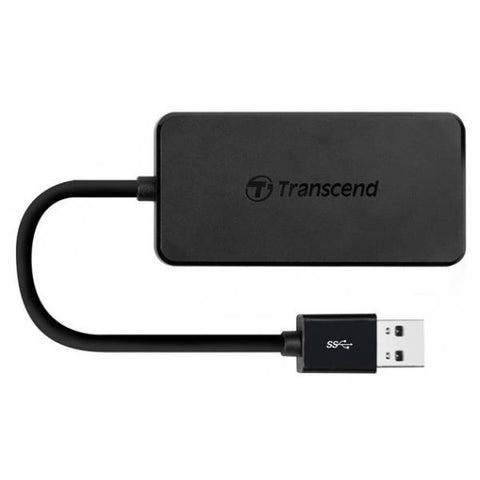 TRANSCEND HUB2 HUB 4 x USB 3.0 INTERFACCIA USB 3.2 BLACK