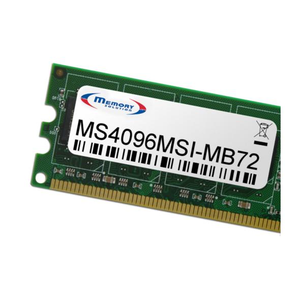 Memory Solution MS4096MSI-MB72 4GB memoria