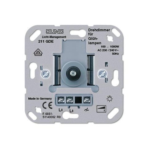 JUNG 211 GDE interruttore elettrico Rotary switch Metallico