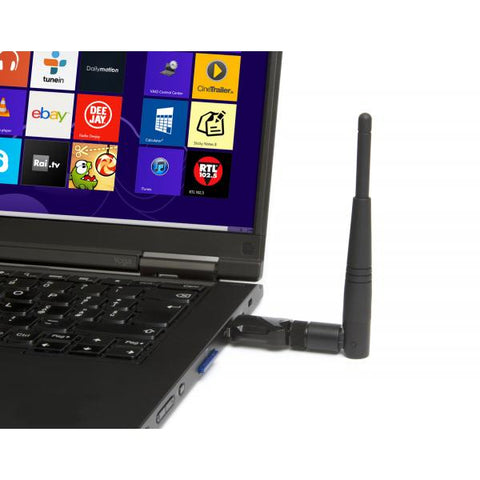 HAMLET HNW600ACU ADATTATORE DI RETE WIRELESS ESTERNO 600Mbps INTERFACCIA USB 2.0 COLORE NERO