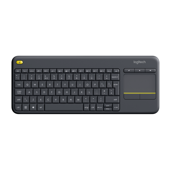 LOGITECH K400 TASTIERA WIRELESS QWERTY CON TOUCH PAD COLORE NERO