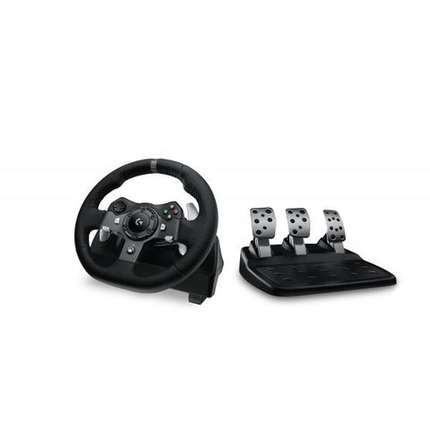 Logitech G920 Sterzo + Pedali PC,Xbox One Analogico/Digitale USB 2.0 Nero