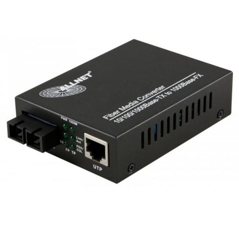 ALLNET ALL-MC105G-SC-SM convertitore multimediale di rete 1000 Mbit/s Modalit singola Nero (ALLNET ALL-MC105G-SC-SM - medieoms?tte)