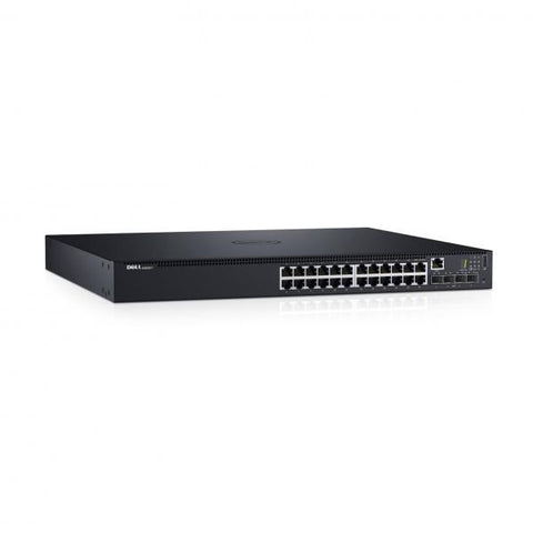 DELL 210-AEVY SWITCH 24 PORTE LAN UPLINK RJ-45 10/100/1000 Mbps 4 PORTE UPLINK 10Gb 24 PORTE POE 512 VLAN SUPPORTATE COLORE NERO