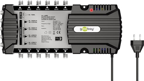 Goobay Sat-Multischalter 9 Eingnge/12 Ausgnge (64881)