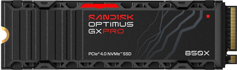 SanDisk Optimus GX PRO 850X - SSD - verschlsselt - 1 TB - intern - M.2 2280 S3-M (M.2 2280 S3-M) - PCIe 4.0 x4 (NVMe) - TCG Opal Encryption 2.01 - integrierter Khlkrper (SDSP81100TAH-000E0)