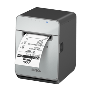 Epson TM-L100, 8 Punkte/mm (203dpi), Cutter, linerless, USB, Lightning, BT, Ethernet, schwarz Etikettendrucker, Thermodirekt, Auflsung: 8 Punkte/mm (203dpi), Medienbreite (max): 80mm, Rollendurchmes
