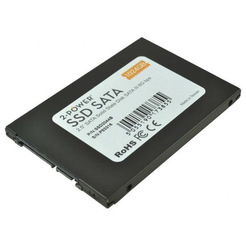 2 unidades Power SSD2044B allo stato solido 1 TB 2.5 Serial ATA III (1TB SSD 2.5 SATA 6Gbps 7mm)