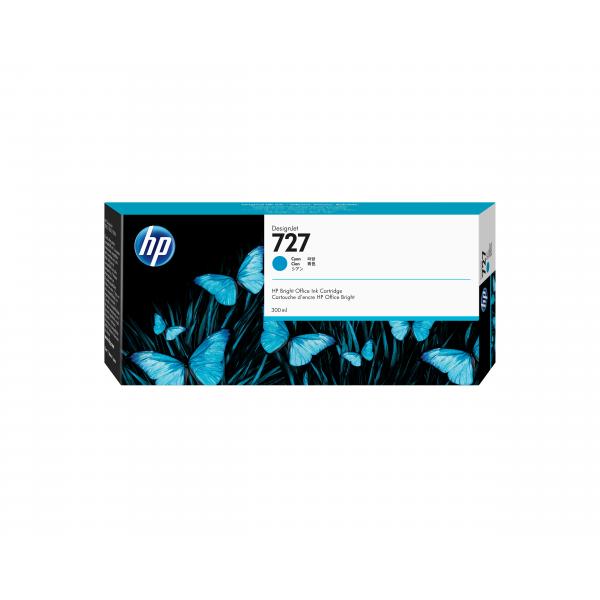 HP Cartuccia inchiostro ciano DesignJet 727, 300 ml