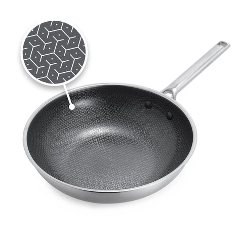 GreenPan Apex Wokpfanne 28 cm Edelstahl (CC010199-001)