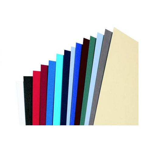 GBC COPERTINE GOFFRATE IN CARTONCINO 210X297 mm A4 COL. NERO CONF 100 Pz.