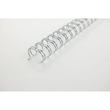 GBC DORSI METALLICI A SPIRALE PASSO 3:1 34 ANELLI DA 11 mm RILEGATURA 86/100 FOGLI COL. GRIGIO CONF 100 Pz.