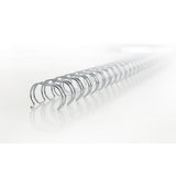 GBC DORSI METALLICI A SPIRALE PASSO 3:1 34 ANELLI DA 11 mm RILEGATURA 86/100 FOGLI COL. GRIGIO CONF 100 Pz.