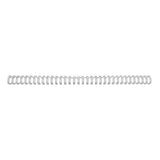 GBC DORSI METALLICI A SPIRALE PASSO 3:1 34 ANELLI DA 11 mm RILEGATURA 86/100 FOGLI COL. GRIGIO CONF 100 Pz.