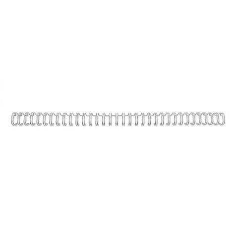 GBC DORSI METALLICI A SPIRALE PASSO 3:1 34 ANELLI DA 11 mm RILEGATURA 86/100 FOGLI COL. GRIGIO CONF 100 Pz.