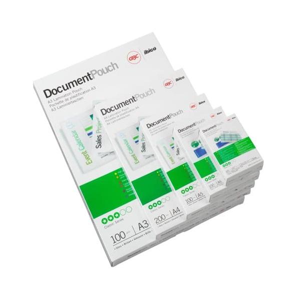 GBC POUCHES LUCIDO 65X95 mm 250 MY COL. TRASPARENTE CONF 100 Pz.
