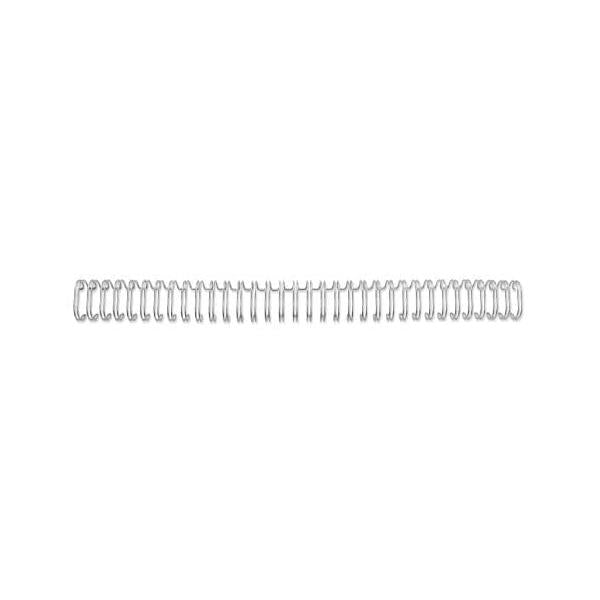 GBC DORSI METALLICI A SPIRALE PASSO 3:1 34 ANELLI DA 8 mm RILEGATURA 56/70 FOGLI COL. GRIGIO CONF 100 Pz.