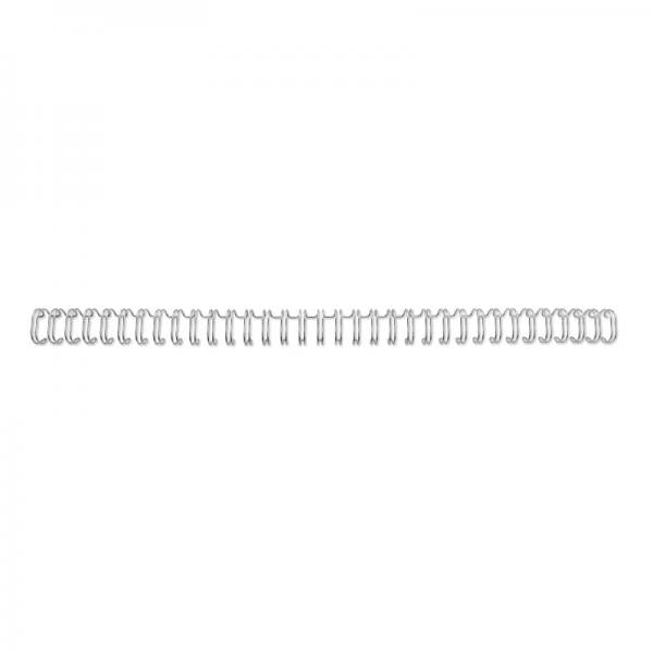 GBC DORSI METALLICI A SPIRALE PASSO 3:1 34 ANELLI DA 8 mm RILEGATURA 56/70 FOGLI COL. GRIGIO CONF 100 Pz.